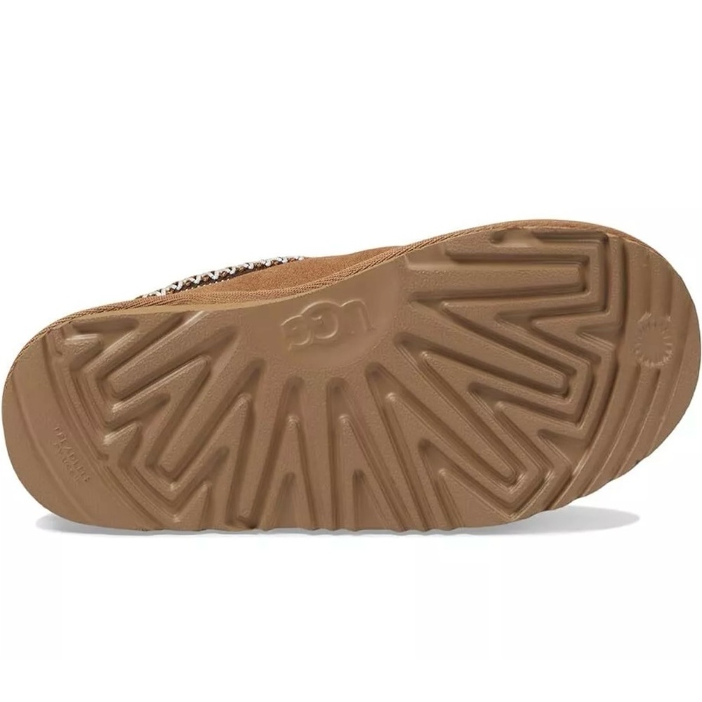 UGG Tasman II Slipper Big Kids Suede Upper 1019066K Chestnut 100% Original New - Picture 6 of 14